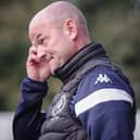 Brig boss Jamie Milligan watched another defeat for his team (photo: Ruth Hornby)