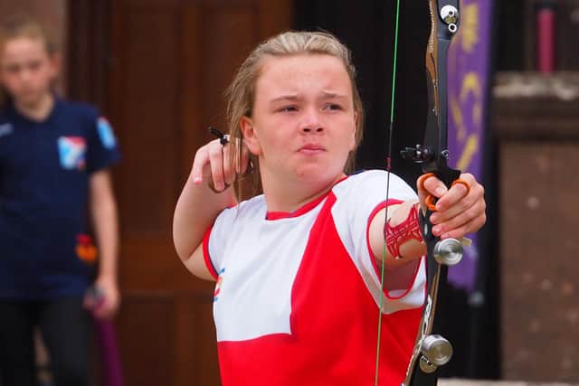 Evie at the Youth Festival (credit Archery GB)