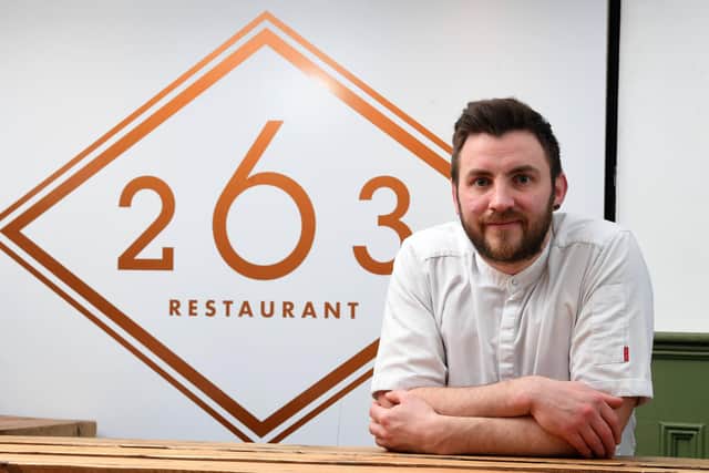 Chef Oli Martin at 263 Restaurant, Preston. Picture: Neil Cross