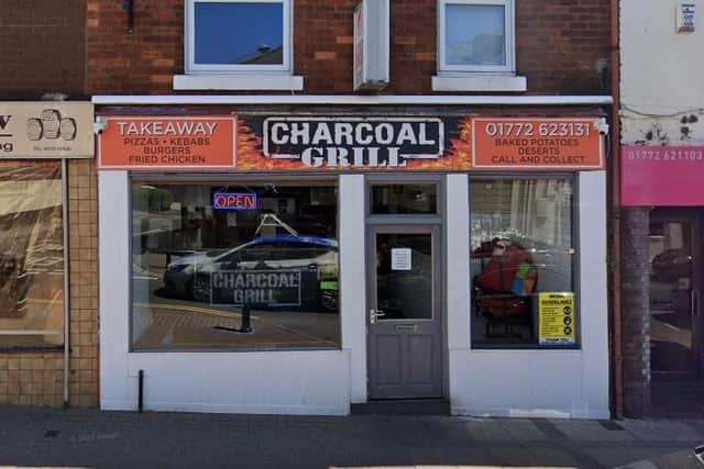Charcoal Grill was given the score following an assessment on September 26 (Credit: Google)