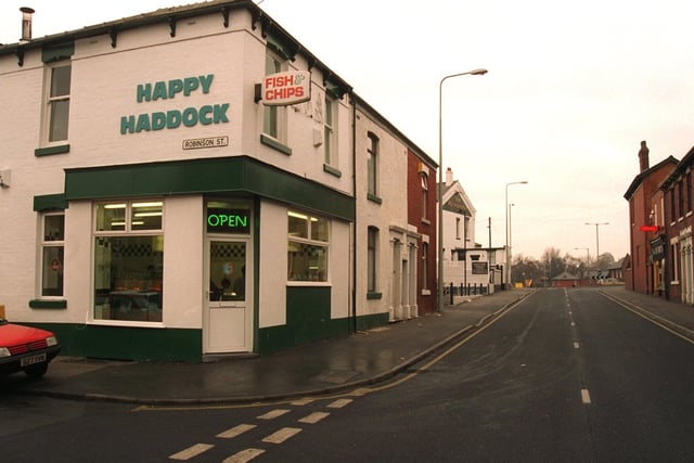 Happy Haddock fish and chip shop on Plungington Road, Preston - still going strong today