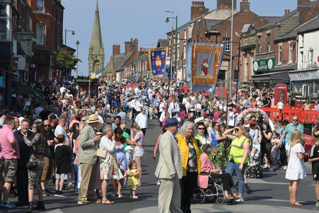 The packed streets of Kirkham