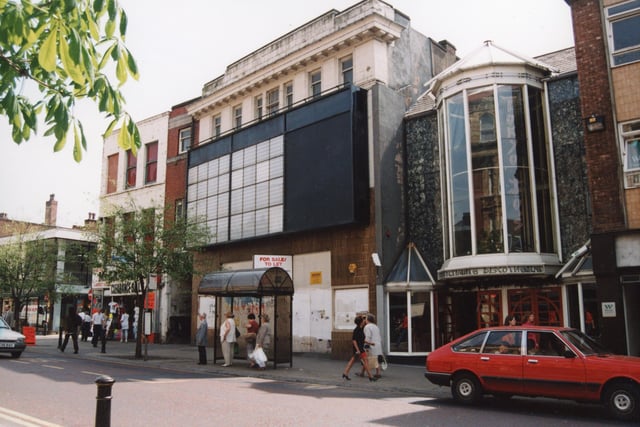 The former Odeon cinema on Church Street, Preston, standing alongside Tokyo Jo's nightclub in 1995. Both buildings have now been demolished following a devastating fire last year
