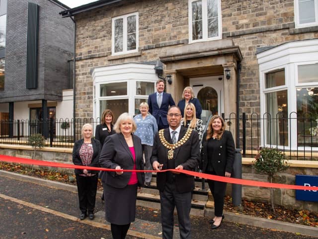 The Mayor and Cllr Thomas open Egerton Manor. Photo: New Care