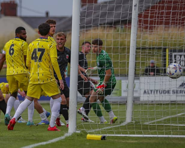 Jack Sampson gave Chorley the lead against Dale (photo courtesy of David Airey/dia_images)