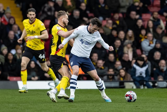 Was given the chance from the off last week and played pretty well without offering much of a goal threat. Troy Parrott could be switched out for Tom Cannon if North End are more keen to get in behind but Lowe might stick with the side that got the result at Watford.
