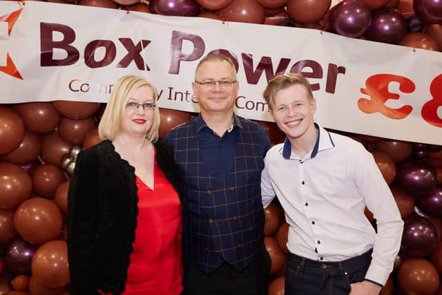Tricia and Corin Dalby with their son, Benjamin. Photo: Box Power CIC