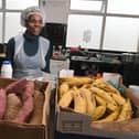 Glenda Andrew, who has been awarded the BEM (British Empire Medal), pictured at the Preston Windrush foodhub