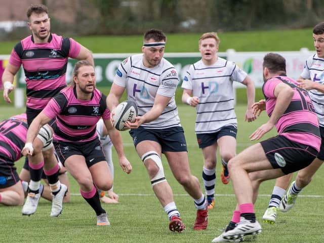 Match action from Preston Grasshoppers game against Billington last weekend (photo: Mike Craig)