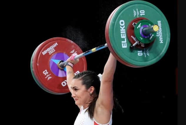Preston's Sarah Davies competes at the Commonwealth Games in Birmingham before going on to win gold in the 71kg clean and jerk category