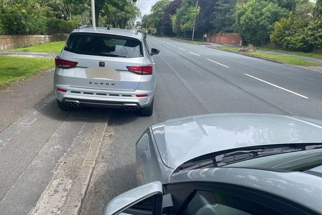 A Section 59 warning was issued to the owner of this Cupra Ateca for driving in an anti social manner in Garstang Road, Preston.