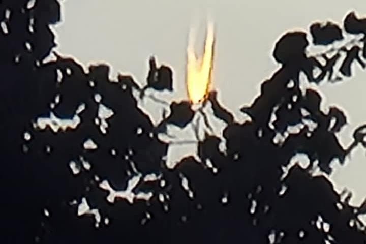Flying Fire Object Mystery fireball spotted in the sky above Preston