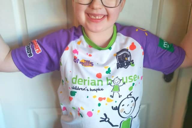 Finn Steele - a Year 3 pupil at Sacred Heart Primary School, decided to undertake the challenge of running 1km every day last month to raise £1,545 for Derian House