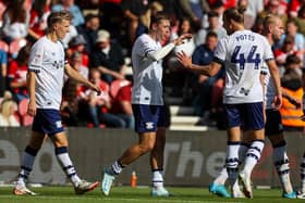 Preston North End's Mads Frokjaer celebrates scoring at Middlesbrough (photo: Alex Dodd/CameraSport)