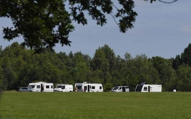 Travellers evicted from Ashton Park moved onto Moor Park on Wednesday night (June 29)