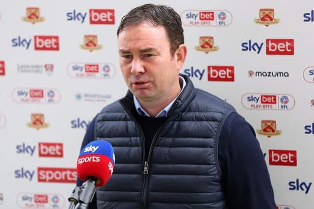 Derek Adams has been linked with a move away from Morecambe Picture: Charlotte Tattersall/Getty Images