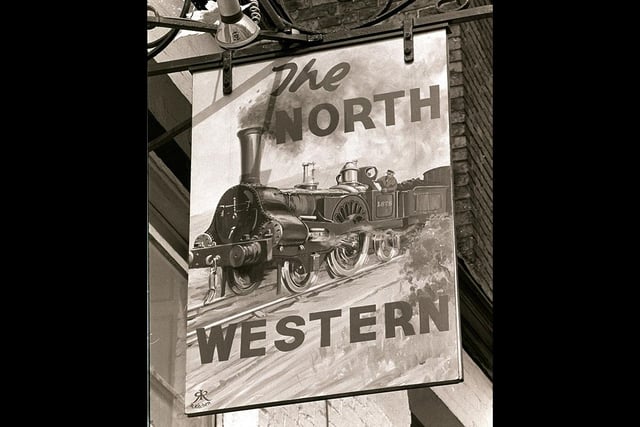 Not happy with just one sign, the North Western also once had this sign adorning its walls - again showing its links to the railway station