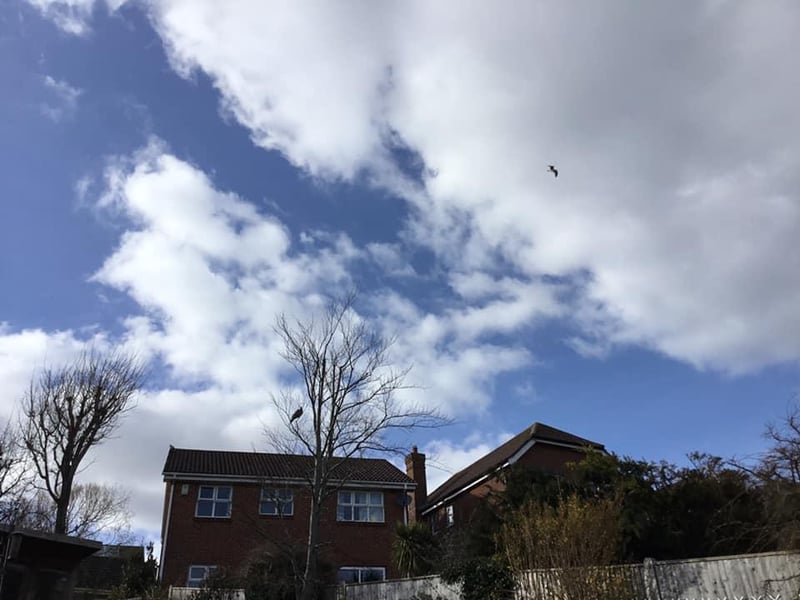 Colin Andrews took this picture of "clouds constantly changing" above his home.