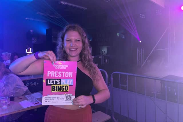Post reporter Aimee Seddon tests out Bongo's Bingo Preston at Riva Showbar.