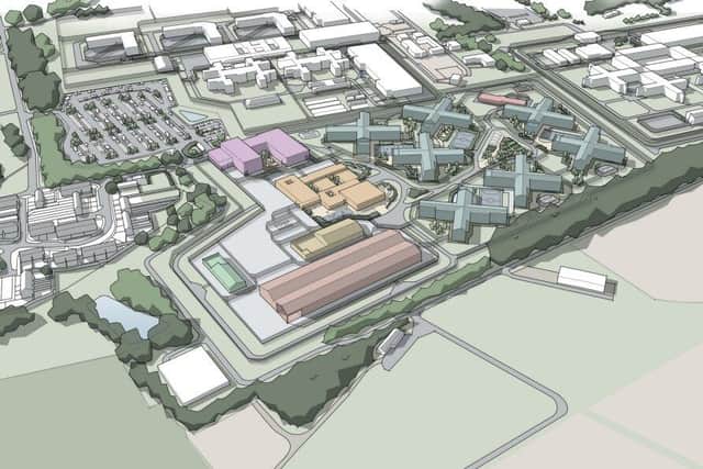 The proposed "super prison" complex in Ulnes Walton (image: Ministry of Justice)