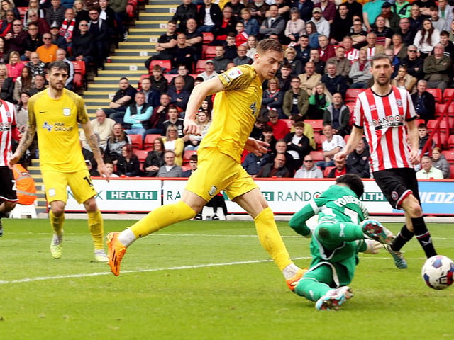Chances have come at a premium for Liam Delap but he came on and made an impact in Sheffield. A powerful runner, he was willing to drive his side forward and prepared to scrap for the ball. A good position to tap home his first goal for the club.