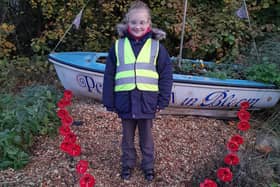 Sophia with the poppies