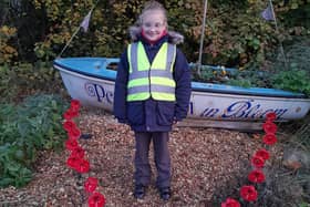 Sophia with the poppies