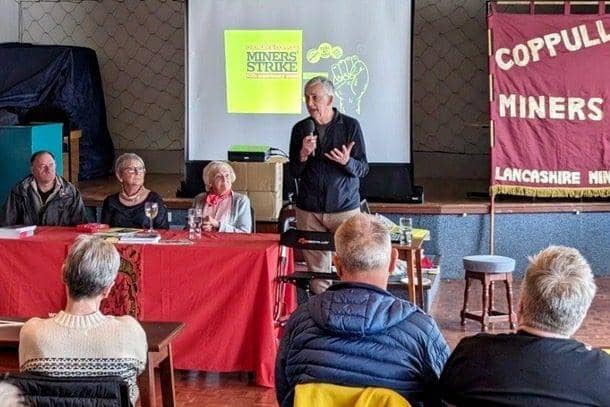 Dave Beale, Chorley and Coppull strike support group chair in 1984-5 and Chorley TUC.