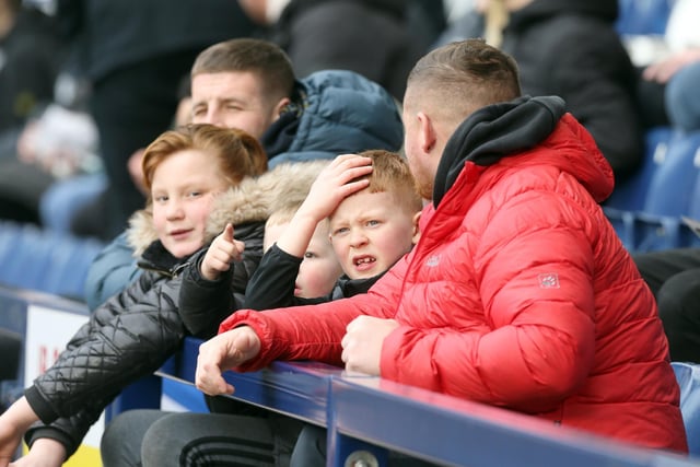 Preston North End fans soak up the pre-match atmosphere