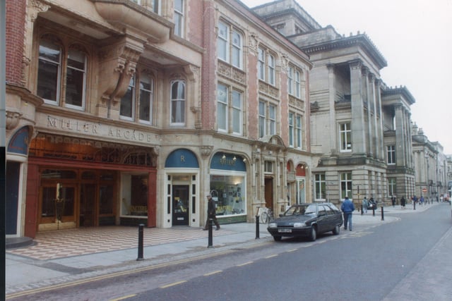 Pictured here is the Lancaster Road entrance and side to Miller Arcade