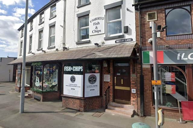 Umberto’s Fish Bar in Preston has closed just nine months after receiving new management (Credit: Google)