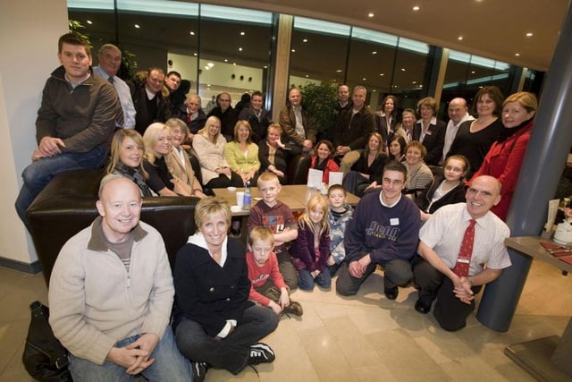 Staff who took part in the filming of a TV advert at Lytham's Haven Road Booths store