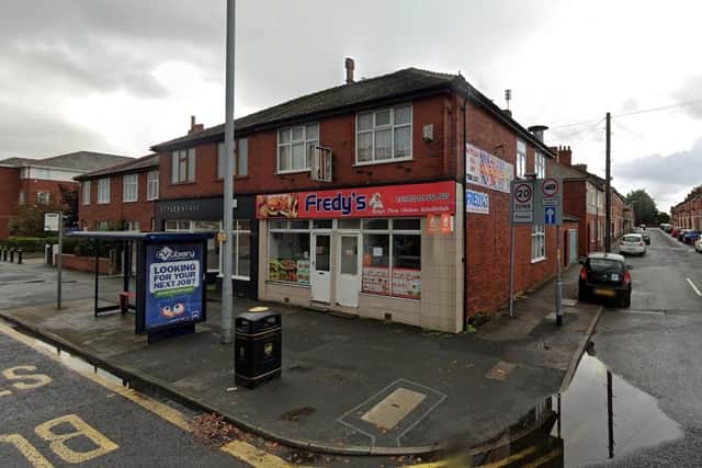 Mr Fredy's takeaway in Blackpool Road, Preston was awarded a hygiene score of just 1 out of 5 after an assessment on March 15