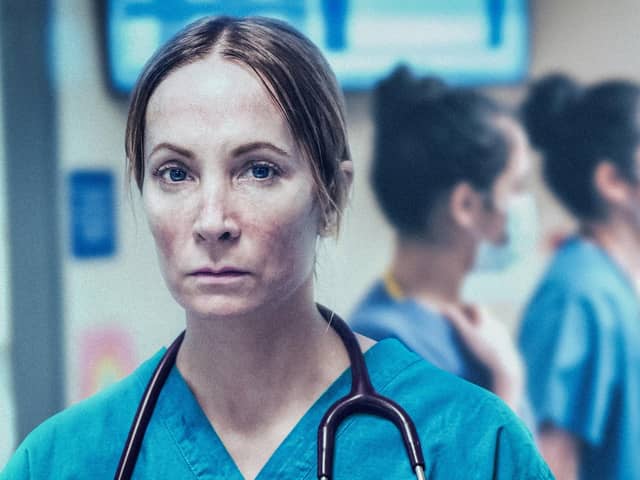 Joanne Froggatt starred as Dr Abbey Henderson in ITV's new Covid drama Breathtaking (Picture: ITV/Chris Barr)