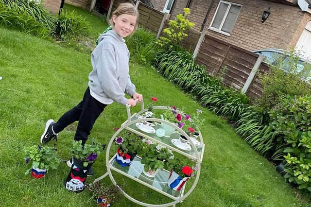 Penny Murray is proud of her displays in the annual Brindle Gregson Lane in Bloom trail, which runs until June 6.