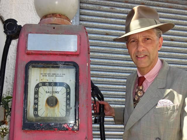 Vintage car drive host Anthony Padgett in Morecambe.