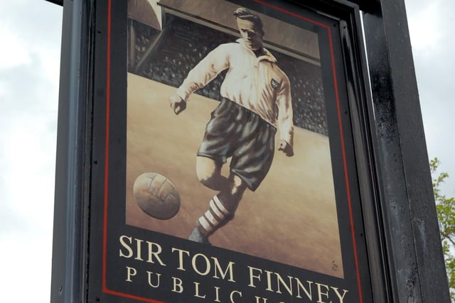 This pub sign needs no explanation - it's named after Preston's sporting legend Sir Tom Finney