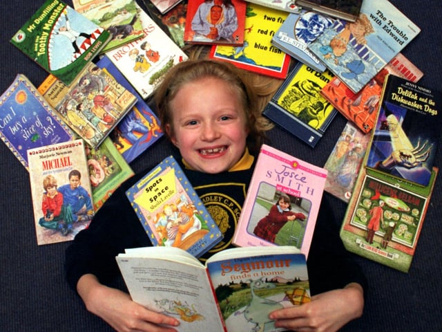 Winner of a library gold award, Estelle Cooch, seven, from Fulwood and Cadley County Primary School