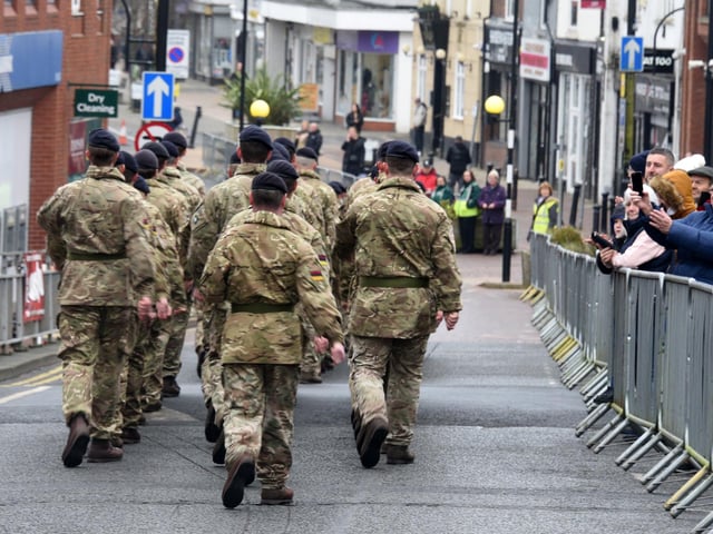 Members of the public lined the streets to take some pictures as a keepsake