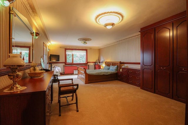 The grand master bedroom comes with en suite.