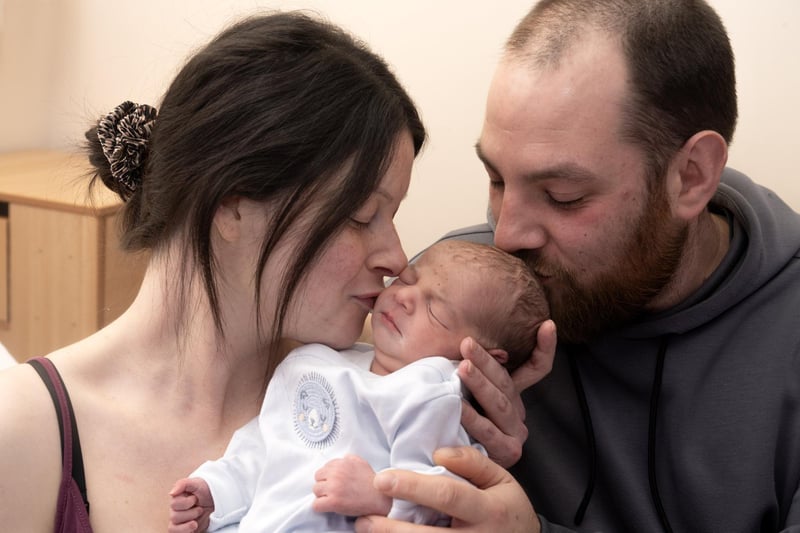 Louis Mercer, born January 12 at 7.54pm weighing 7lb, to Olivia and Luke Mercer from Lostock Hall.