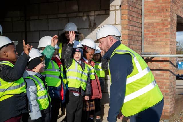 Site Manager at Ascot Homes, Nick Leigh with The Blessed Sacrament Catholic Primary School