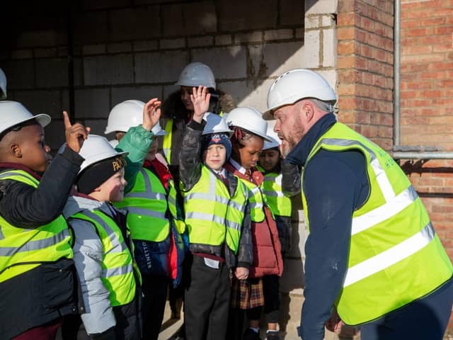  Site Manager at Ascot Homes, Nick Leigh with The Blessed Sacrament Catholic Primary School 
