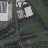 A vehicle fire was reported on the M65 westbound near junction 9 (Credit: Google)