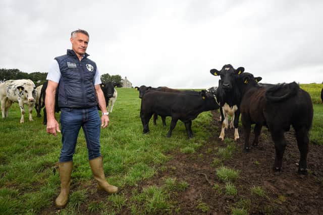 Cockerham farmer Philip Halhead pictured with livestock at his Cockerham farm Photo:Dan Martino