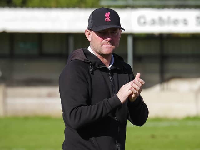 ​Bamber Bridge boss Jamie Milligan’s future as manager is uncertain (photo: Ruth Hornby)
