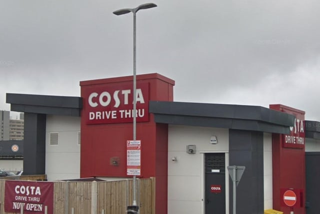 Rated 5: Costa Coffee at Unit 6 Queens Retail Park, Queen Street, Preston; rated on October 23