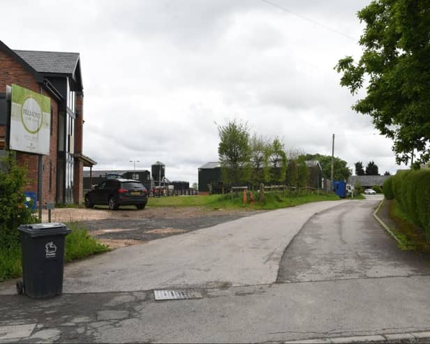 The bungalow site lies between Belmont Pig Farm and Belmont Residential Home.