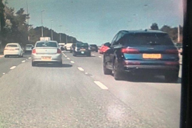 This Blue Audi seen on the M6 in Preston was on its way to Blackpool when it was pulled over by police.
A stop check revealed the driver was a learner driver, and they were reported for only having a provisional licence, driving otherwise than in accordance with a licence.