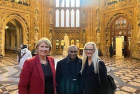 Katherine with Professor Nihal Gurusinghe and his wife Vicky